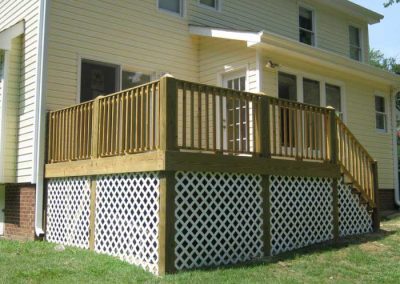 The deck after