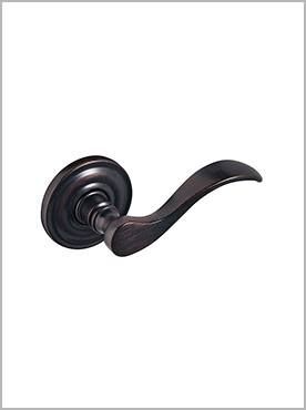 Black swoop door handle